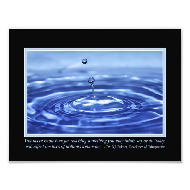 Impression Photo Vous ne connaissez jamais Citation Palmer 11 po x  (Devant)