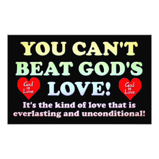 Impression Photo Vous ne pouvez pas battre l'Amour de Dieu !