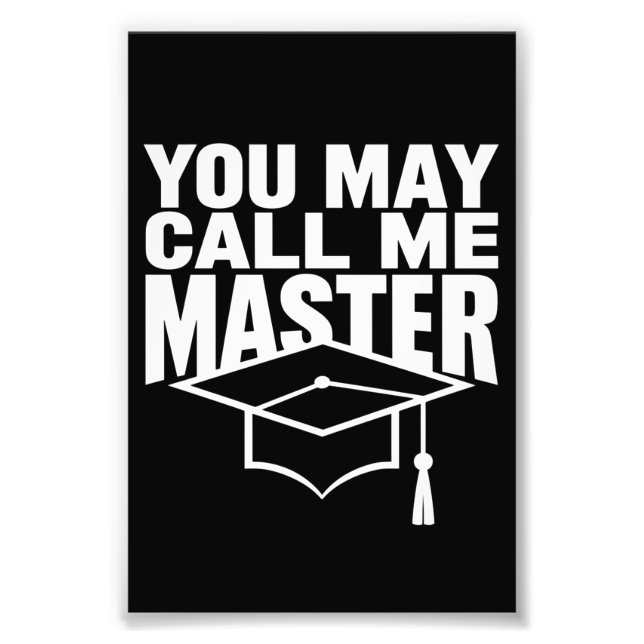 Impression Photo Vous pouvez m'appeler diplômé de master 2024 (Devant)
