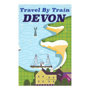 Impression Photo Voyagez en train Devon