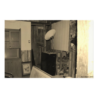 Impression Photo Vue À L'Intérieur D'Un Ancien Bâtiment