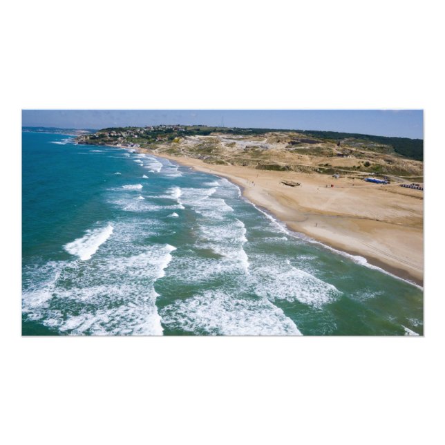 Impression Photo Vue aérienne de la côte de la mer Noire d'Istanbul (Devant)