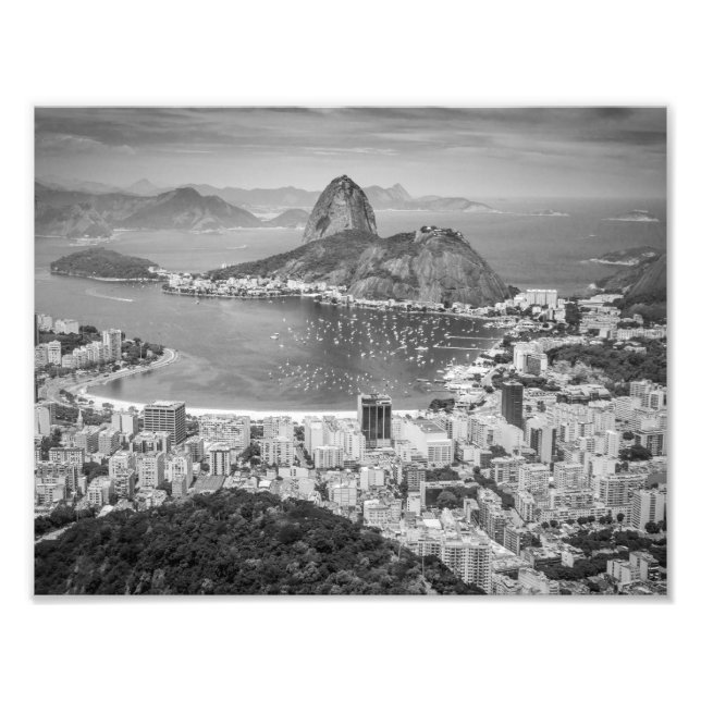 Impression Photo Vue aérienne du B&W Rio de Janeiro (Devant)