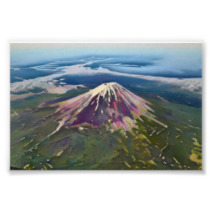 Impression Photo Vue aérienne du mont Fuji - Japon artistique