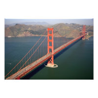 Vue aérienne du pont du Golden Gate dans les année