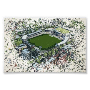 Impression Photo Vue artistique du Lord's Cricket Ground, Londres