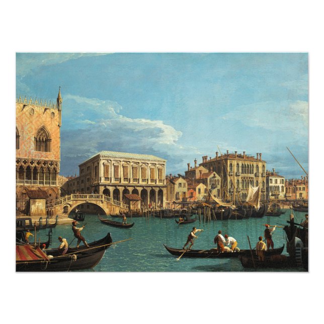 Impression Photo Vue de la Riva degli Schiavoni Venice (Devant)