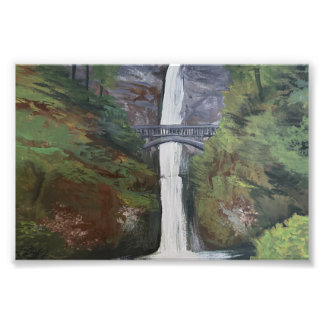 Impression Photo Vue de Multnomah Falls