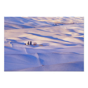 Impression Photo Vue de Steptoe Butte de collines ondoyantes