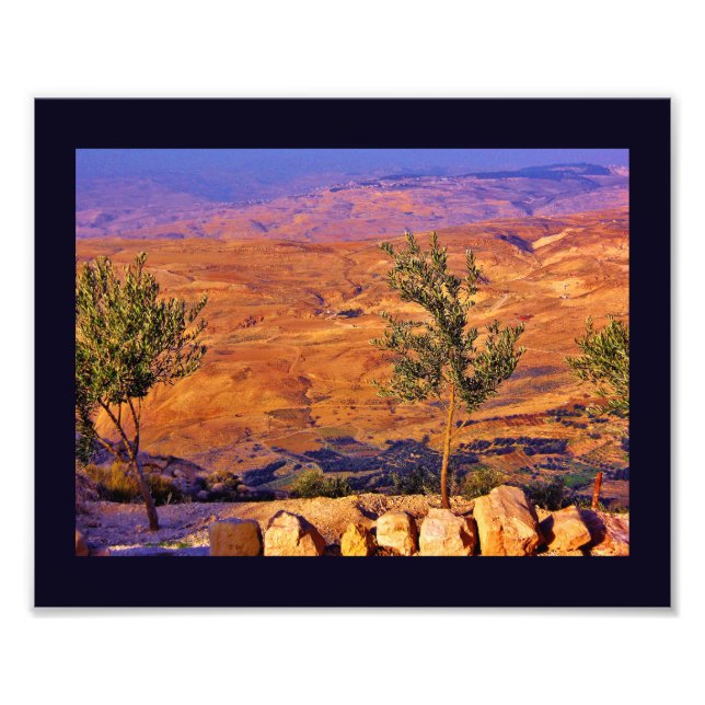 Impression Photo Vue depuis le Mont Nebo (Devant)