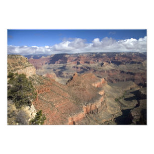 Impression Photo Vue du Grand Canyon, Arizona, depuis le bord sud,