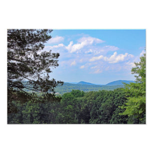 Impression Photo Vue Du Sommet De La Montagne