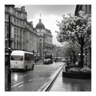 Impression Photo Vue élégante sur rue