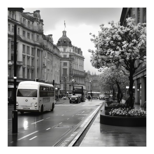 Impression Photo Vue élégante sur rue (Devant)