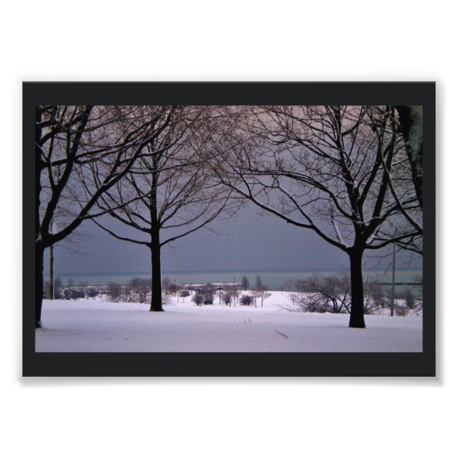Impression Photo Vue hiver (Devant)