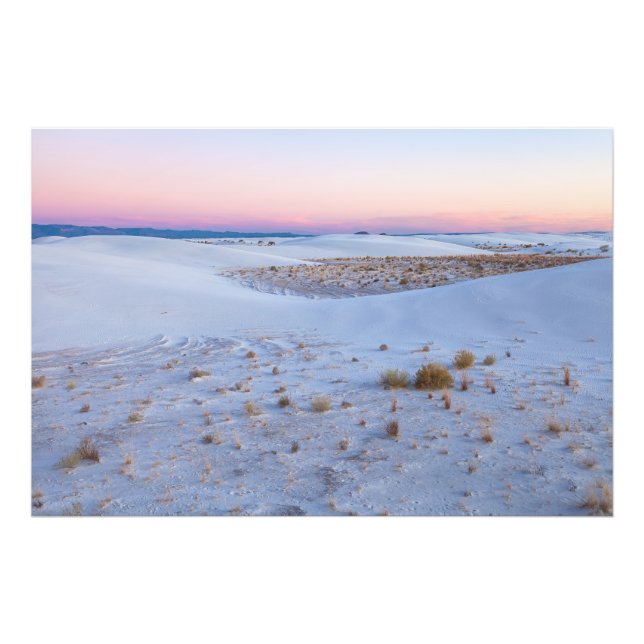 Impression Photo Vue imprenable White Sands National Park Sunset (Devant)