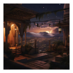 Impression Photo Vue nocturne du palais oriental