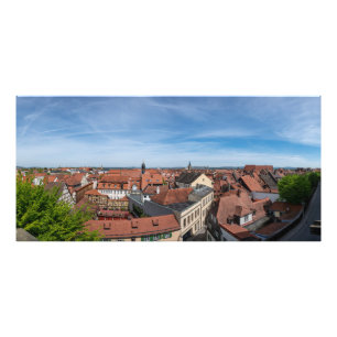 Impression Photo Vue panoramique de la vieille ville d'en haut à Ba
