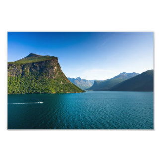 Impression Photo Vue pittoresque le long du fjord Nordfjord Norvège