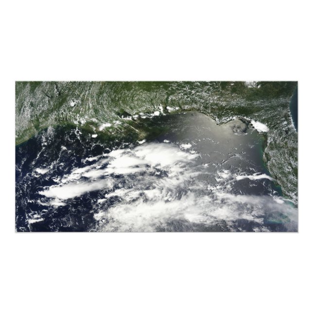 Impression Photo Vue satellite des fuites d'huile 2 (Devant)