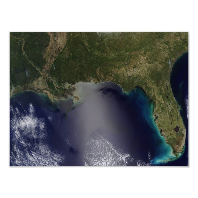 Impression Photo Vue satellite du sud-est des États-Unis (Devant)