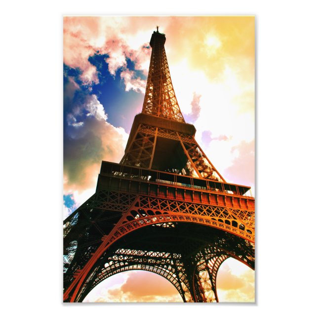 Impression Photo Vue sur la Tour Eiffel (Devant)