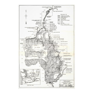 Impression Photo WA Columbia River - Plan du projet de barrage Coul