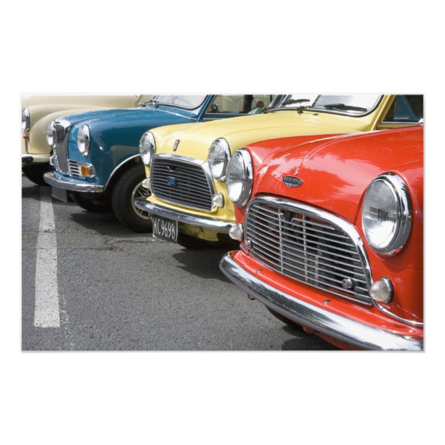 Impression Photo WA, Seattle, automobile britannique classique. (Devant)