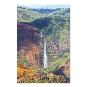 Impression Photo Waipoo Falls, Waimea Canyon, Kauai, Hawaii