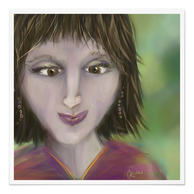 Impression Photo Warm Grace Personality Portrait Feminine Art (Devant)