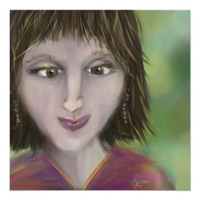 Impression Photo Warm Grace Personality Portrait Feminine Art (Devant)