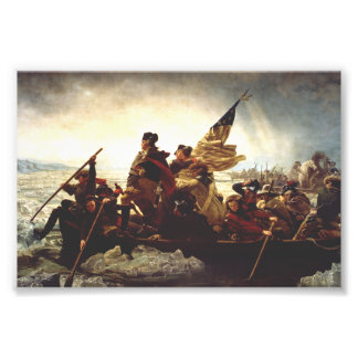 Impression Photo Washington Crossing the Delaware by Emanuel Leutze