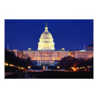 Washington DC Capitol américain à Dusk