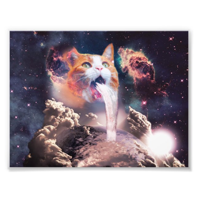 Impression Photo Waterfall cat (Devant)