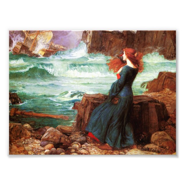 Impression Photo Waterhouse Miranda The Tempest Print (Devant)