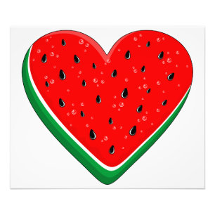 Impression Photo Watermelon Heart Valentine's Day Free Palestine
