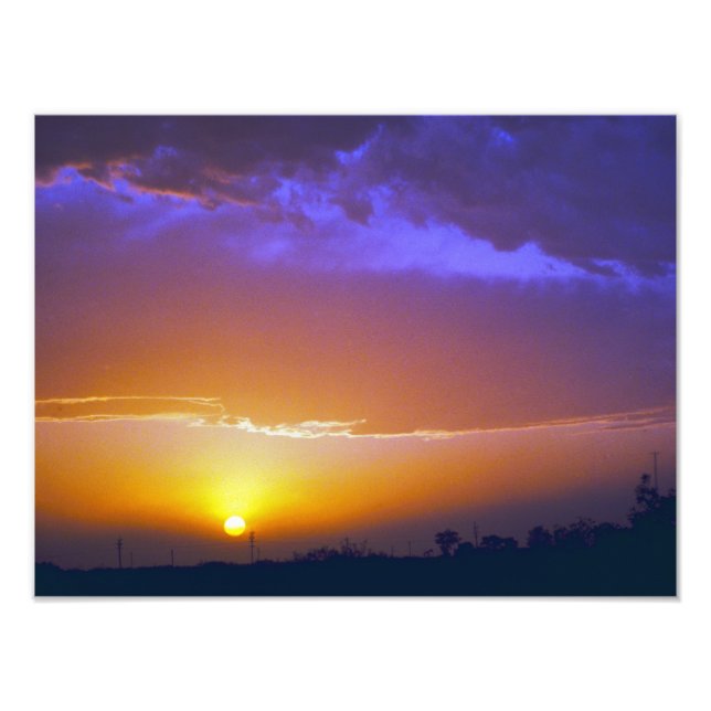 Impression Photo West Texas Sunset #2 (Devant)