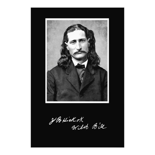 Impression Photo 'Wild Bill' James Butler Hickok dans son Premier (Devant)