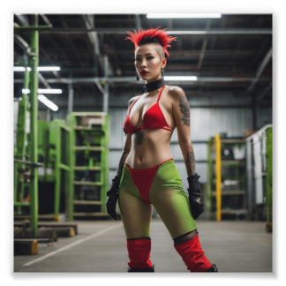 Impression Photo Wild Factory Punk Oriental Babe in Spandex