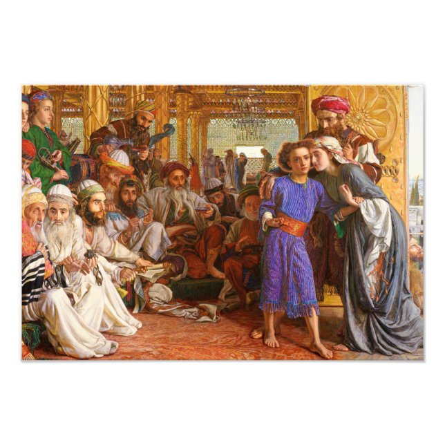 Impression Photo William Holman Hunt - La découverte du sauveur (Devant)