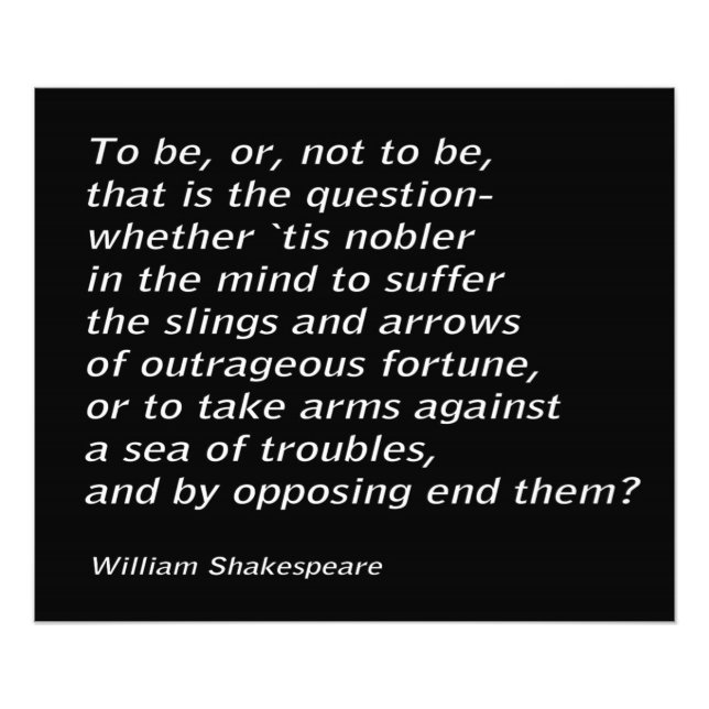 Impression Photo William Shakespeare`s "Hamlet" (Devant)