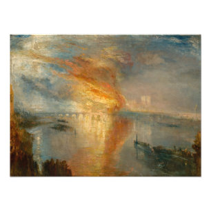 Impression Photo William Turner - L'incendie du Parlement