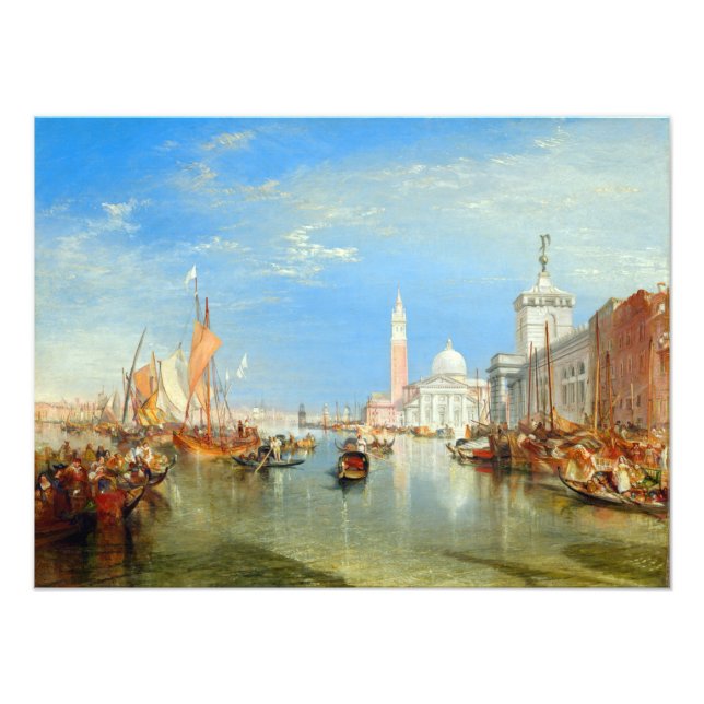 Impression Photo William Turner - Venise, le Dogana et San Giorgio (Devant)
