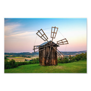 Impression Photo Windmill Outhouse