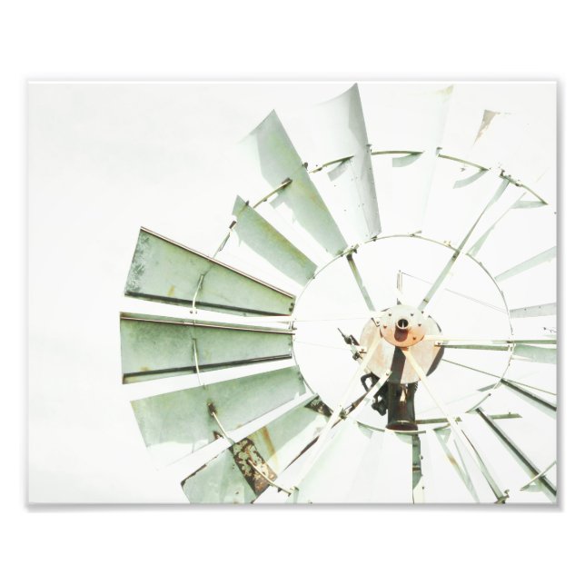 Impression Photo Windmill Power Farmhouse Rural (Devant)