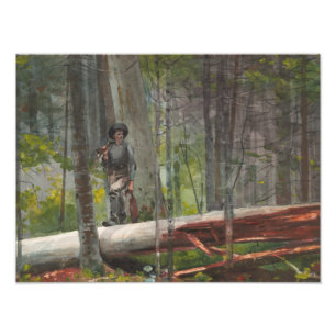 Impression Photo Winslow Homer - Hunter dans les Adirondacks