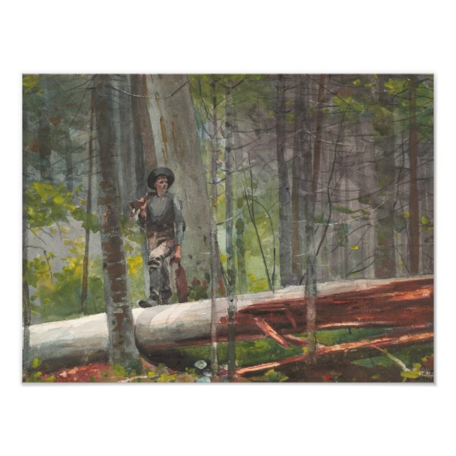 Impression Photo Winslow Homer - Hunter dans les Adirondacks (Devant)