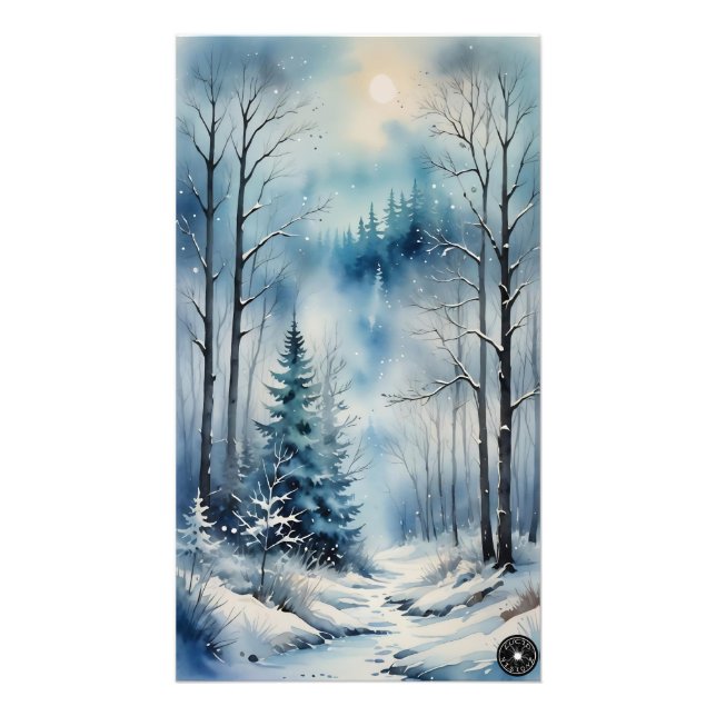 Impression Photo Winter Forest Print (Devant)