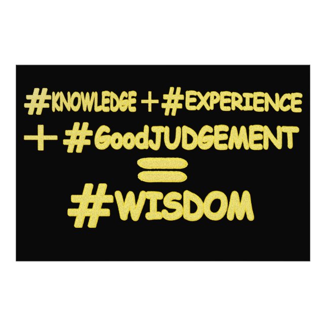 Impression Photo "WISDOM EQUATION" Mignonne Expression Design. Comm (Devant)