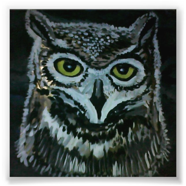 Impression Photo Wise Owl (Devant)
